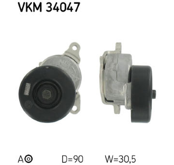 Napínák, žebrovaný klínový řemen SKF VKM 34047