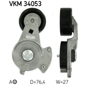 Napínací kladka, žebrovaný klínový řemen SKF VKM 34053