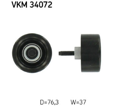 Vratná/vodiaca kladka rebrovaného klinového remeňa SKF VKM 34072