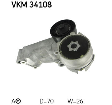 Napínák, žebrovaný klínový řemen SKF VKM 34108
