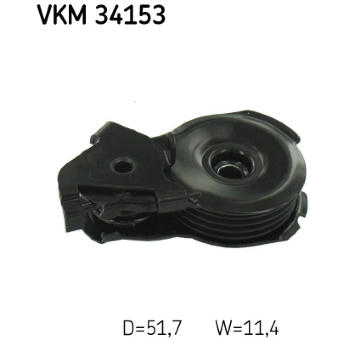 Napínací kladka, žebrovaný klínový řemen SKF VKM 34153