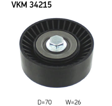 Vratná/vodicí kladka, klínový žebrový řemen SKF VKM 34215