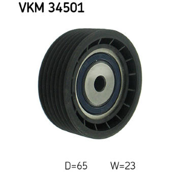 Vratná/vodicí kladka, klínový žebrový řemen SKF VKM 34501