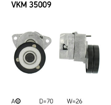 Napínák, žebrovaný klínový řemen SKF VKM 35009