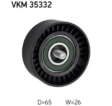 Vratná/vodicí kladka, klínový žebrový řemen SKF VKM 35332