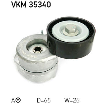 Napínací kladka, žebrovaný klínový řemen SKF VKM 35340