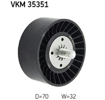 Vratná/vodicí kladka, klínový žebrový řemen SKF VKM 35351