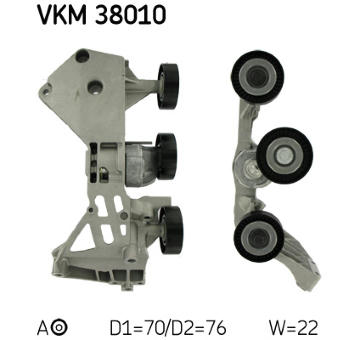 Napínák, žebrovaný klínový řemen SKF VKM 38010