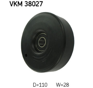 Vratná/vodicí kladka, klínový žebrový řemen SKF VKM 38027