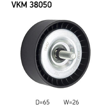 Vratná/vodicí kladka, klínový žebrový řemen SKF VKM 38050