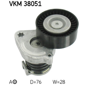 Napínák, žebrovaný klínový řemen SKF VKM 38051