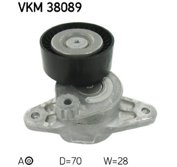 Napínák, žebrovaný klínový řemen SKF VKM 38089