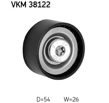 Vratná/vodicí kladka, klínový žebrový řemen SKF VKM 38122