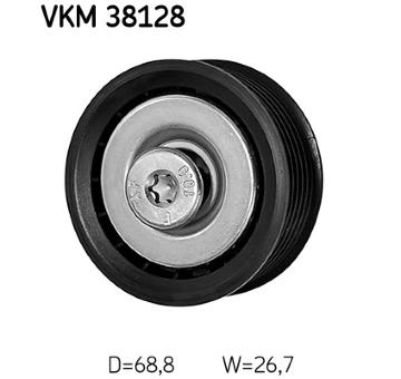 Vratná/vodiaca kladka rebrovaného klinového remeňa SKF VKM 38128
