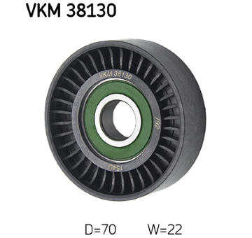 Vratná/vodicí kladka, klínový žebrový řemen SKF VKM 38130