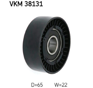 Vratná/vodicí kladka, klínový žebrový řemen SKF VKM 38131
