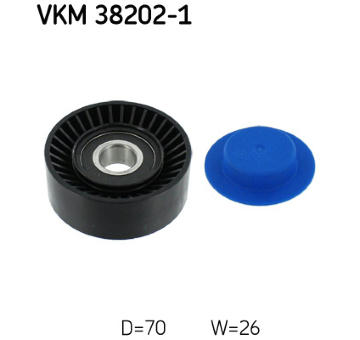 Vratná/vodicí kladka, klínový žebrový řemen SKF VKM 38202-1