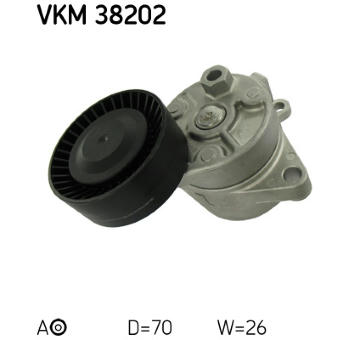 Napínák, žebrovaný klínový řemen SKF VKM 38202