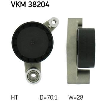 Napinák rebrovaného klinového remeňa SKF VKM 38204