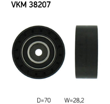 Vratná/vodicí kladka, klínový žebrový řemen SKF VKM 38207