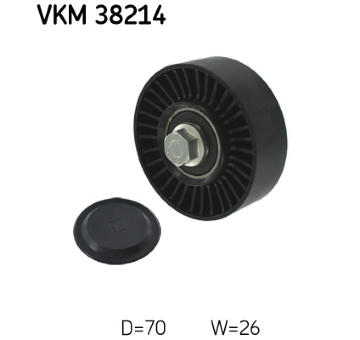 Vratná/vodiaca kladka rebrovaného klinového remeňa SKF VKM 38214
