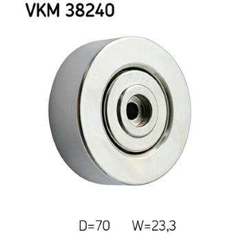 Vratná/vodicí kladka, klínový žebrový řemen SKF VKM 38240