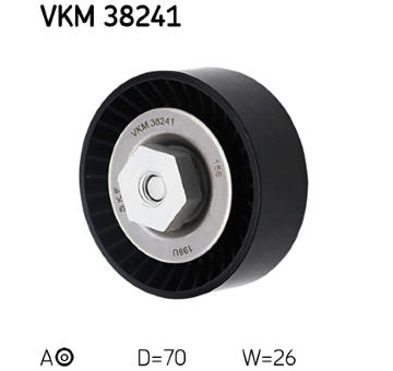Napínák, žebrovaný klínový řemen SKF VKM 38241