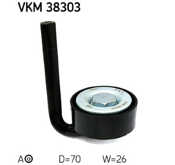 Napínák, žebrovaný klínový řemen SKF VKM 38303