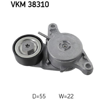Napínací kladka, žebrovaný klínový řemen SKF VKM 38310