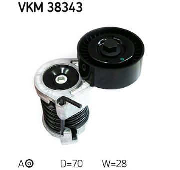 Napínák, žebrovaný klínový řemen SKF VKM 38343