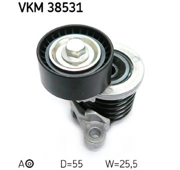 Napínák, žebrovaný klínový řemen SKF VKM 38531