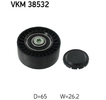 Vratná/vodicí kladka, klínový žebrový řemen SKF VKM 38532