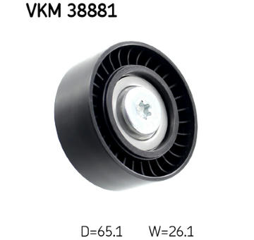 Vratná/vodicí kladka, klínový žebrový řemen SKF VKM 38881