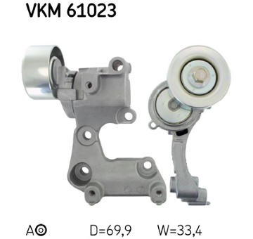 Napínák, žebrovaný klínový řemen SKF VKM 61023