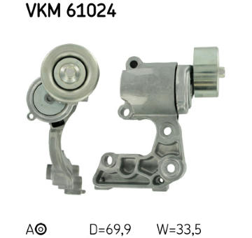 Napínák, žebrovaný klínový řemen SKF VKM 61024