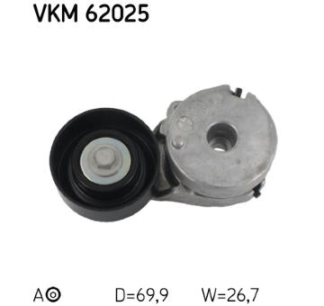 Napínák, žebrovaný klínový řemen SKF VKM 62025