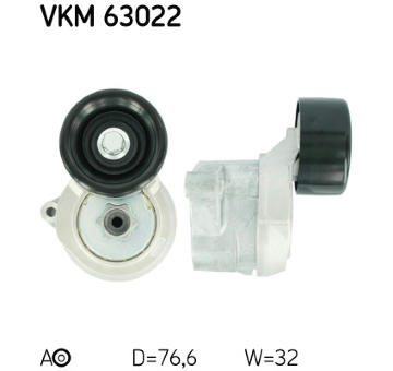 Napínací kladka, žebrovaný klínový řemen SKF VKM 63022