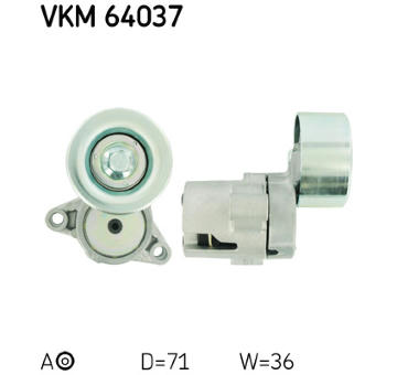 Napínák, žebrovaný klínový řemen SKF VKM 64037