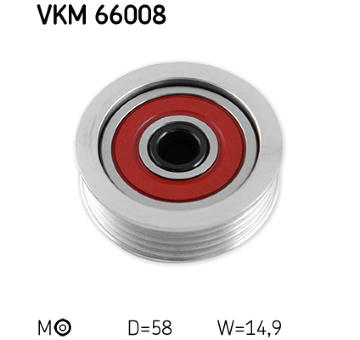 Napínák, žebrovaný klínový řemen SKF VKM 66008
