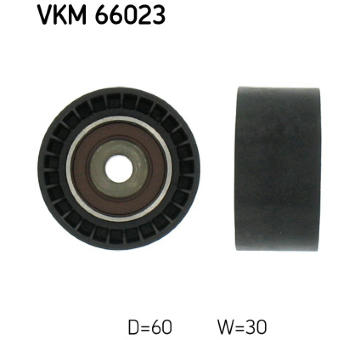 Vratná/vodicí kladka, klínový žebrový řemen SKF VKM 66023