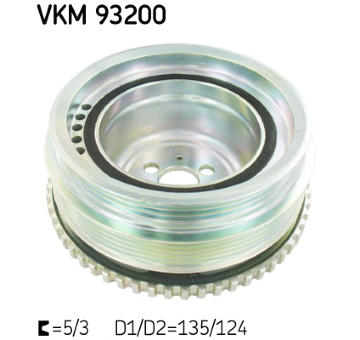 Remenica kľukového hriadeľa SKF VKM 93200