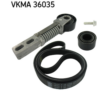 Sada zebrovanych klinovych remenu SKF VKMA 36035