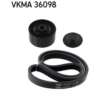 Sada zebrovanych klinovych remenu SKF VKMA 36098