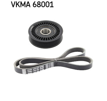 Sada zebrovanych klinovych remenu SKF VKMA 68001