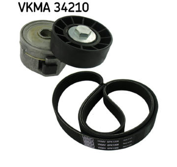 Ozubený klinový remeň - Sada SKF VKMA 34210