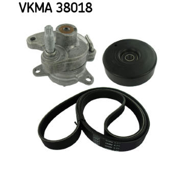 Sada žebrovaných klínových řemenů SKF VKMA 38018