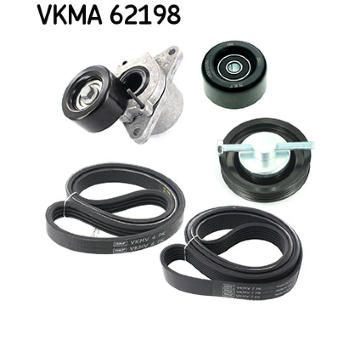 Sada žebrovaných klínových řemenů SKF VKMA 62198