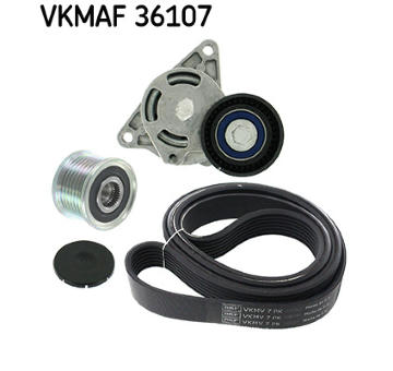 Sada žebrovaných klínových řemenů SKF VKMAF 36107