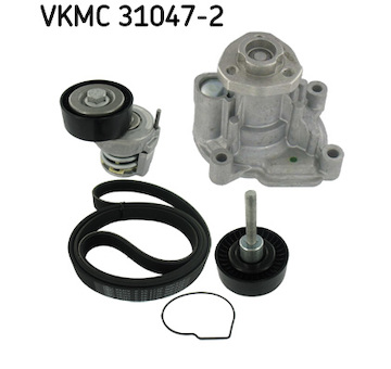 Vodní pumpa + klínový žebrový řemen SKF VKMC 31047-2