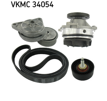 Vodní pumpa + klinový żebrový řemen SKF VKMC 34054